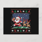 サンタトナデア遊メリカの醜いクリスマス シーズンポストカード (正面)