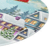 サンタトナディアクリスマスヴィンテージシーン カッティングボード (角)