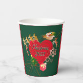 サンタトナディアクリスマス紙カップ 紙コップ (正面)