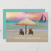 サンタトナディアトロピカルアイランドサマーホリデー シーズンカード (正面/裏面)