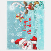 サンタトナディアメリークリスマスフリースブランケット フリースブランケット (正面)