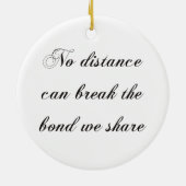 サンタトラッカーキッズクリスマスフェスティバルホリデー魔法 セラミックオーナメント (裏面)