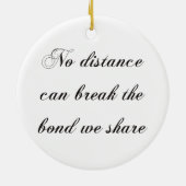 サンタトラッカークリスマスロードキングホリデイフェスティバル セラミックオーナメント (裏面)