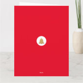 サンタトランプのポーカークリスマスアンドハッピーニューイヤー カード (裏面)