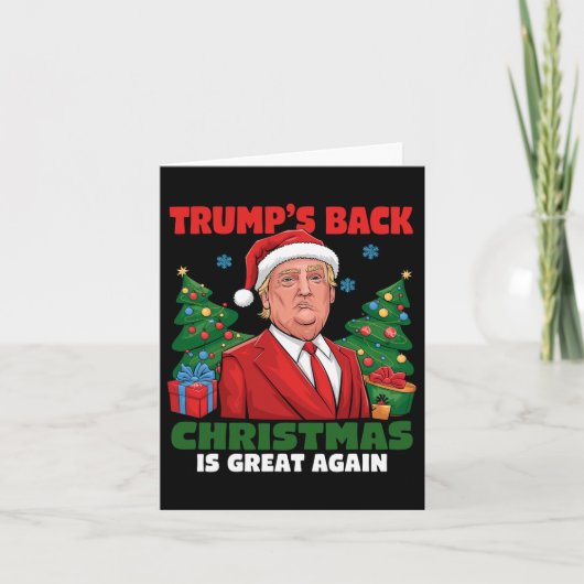 サンタトランプの踊りで再素晴らしび醜いクリスマス カード (正面)