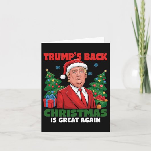 サンタトランプの踊りで再素晴らしび醜いクリスマス カード (正面)