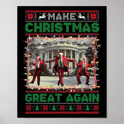 サンタトランプの踊りで再素晴らしび醜いクリスマス ポスター (正面)