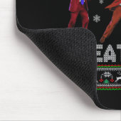 サンタトランプの踊りで再素晴らしび醜いクリスマス マウスパッド (コーナー)