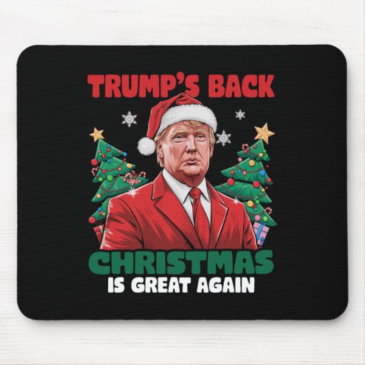 サンタトランプの踊りで再素晴らしび醜いクリスマス マウスパッド (正面)