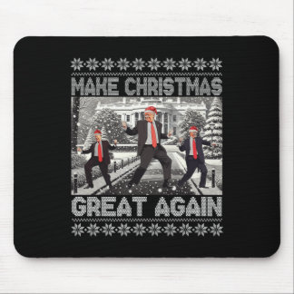 サンタトランプの踊りで再素晴らしび醜いクリスマス マウスパッド