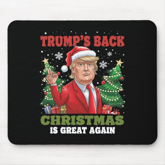 サンタトランプの踊りで再素晴らしび醜いクリスマス マウスパッド (正面)