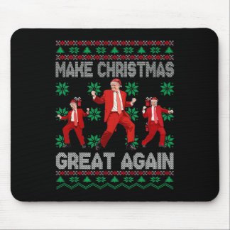 サンタトランプの踊りで再素晴らしび醜いクリスマス マウスパッド