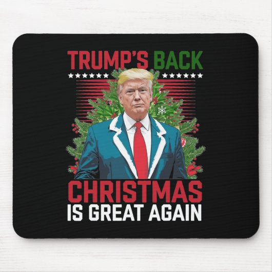 サンタトランプの踊りで再素晴らしび醜いクリスマス マウスパッド (正面)