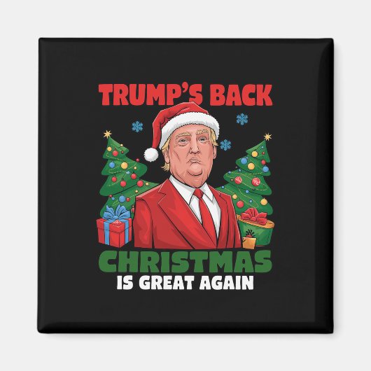 サンタトランプの踊りで再素晴らしび醜いクリスマス マグネット (正面)