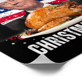 サンタトランプクリスマスユーモアおもしろいトランプクリスマス ポスター (角)