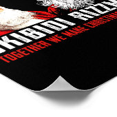 サンタトランプスキビディリッツマスクリスマス素晴らしAを作る ポスター (角)