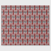 サンタトランプダンスが再びクリスマスを素晴らし飾る ラッピングペーパー (フラット)