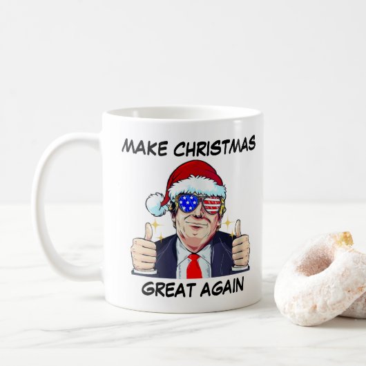 サンタトランプ再素晴らし度クリスマス2023 コーヒーマグカップ (ドーナツ)