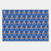 サンタトランプ再素晴らし生クリスマスクリスマス ラッピングペーパーシート (正面3)