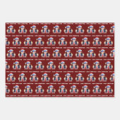 サンタトランプ再素晴らし生クリスマスクリスマス ラッピングペーパーシート (正面2)