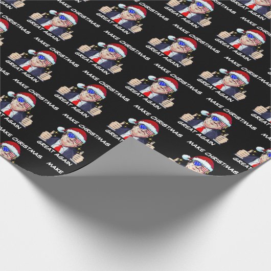 サンタトランプ再素晴らし生クリスマスクリスマス ラッピングペーパー (角)