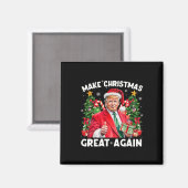 サンタトランプ2025 クリスマスを再び偉大に マグネット (正面/裏面)