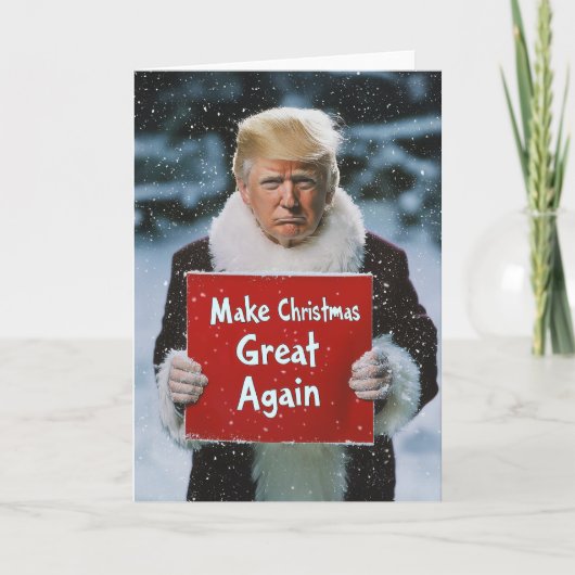 サンタトランプ:「再びクリスマス素晴らしを作る」 招待状 (正面)