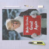 サンタトランプ：「再びクリスマス素晴らしを作る」 薄葉紙 (クラフト)