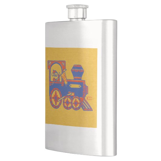 サンタトレイン フラスク (左)