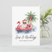 サンタトロピカルビーチクリスマス季節のごあいさつ シーズンカード (スタンド正面)
