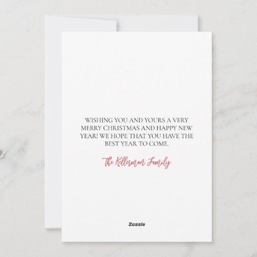 サンタトロピカルビーチクリスマス シーズンカード (裏面)