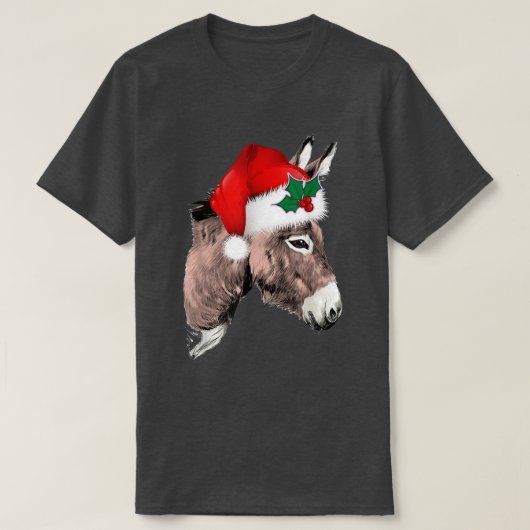 サンタドおもしろいンキークリスマスクリスマスホリデー Tシャツ (デザイン正面)