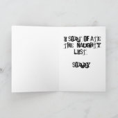 サンタドッグのクリスマスグリーティングカード シーズンカード (内部)