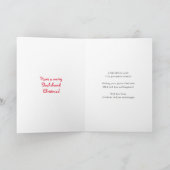 サンタドッグダシュントカスタムクリスマスカード シーズンカード (内部)