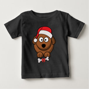 サンタドッグ ベビーTシャツ