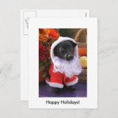 サンタドッグ – ホリデーポストカード (正面/裏面)