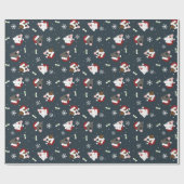 サンタドッグ ラッピングペーパー (フラット)