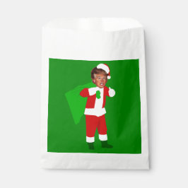 サンタドナルドのトランプおもしろいリスマス フェイバーバッグ