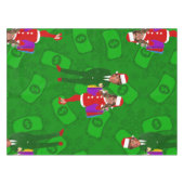 サンタドナルドメラニヤンプクリスマスマネー テーブルクロス (正面(横))