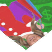 サンタドナルドメラニヤンプクリスマスマネー テーブルクロス (アングル)