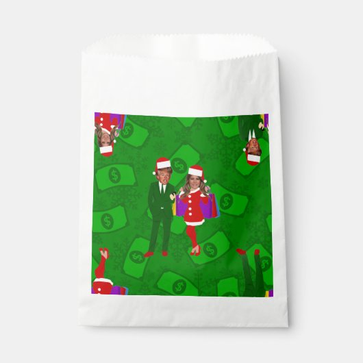 サンタドナルドメラニヤンプクリスマスマネー フェイバーバッグ (正面)