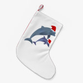 サンタドルフィンズストッキング スモールクリスマスストッキング (正面 (吊り時))