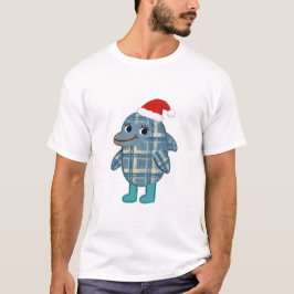 サンタドルフィンTシャツ – フェスティブタタータンアート Tシャツ