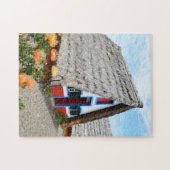 サンタナの伝統的な家、マデイラ ジグソーパズル (横)