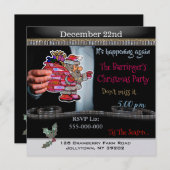 サンタナウホリデークリスマスパーティー 招待状 (正面/裏面)