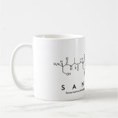 サンタナペプチド名mug コーヒーマグカップ (左)