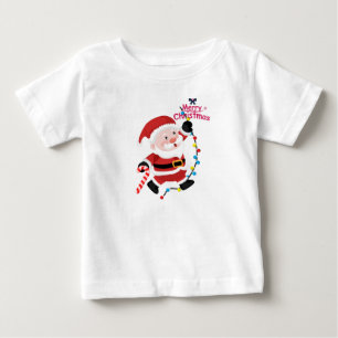 サンタニックお祝い ベビーTシャツ
