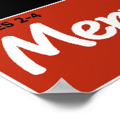 サンタニュースプリント ポスター (角)