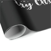 サンタニューファンドランド夫婦メリークリスマスドッグギフト ラッピングペーパー (ロールコーナー)