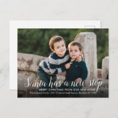 サンタニューホームストップクリスマスフォトホリデームービング シーズンポストカード (正面/裏面)